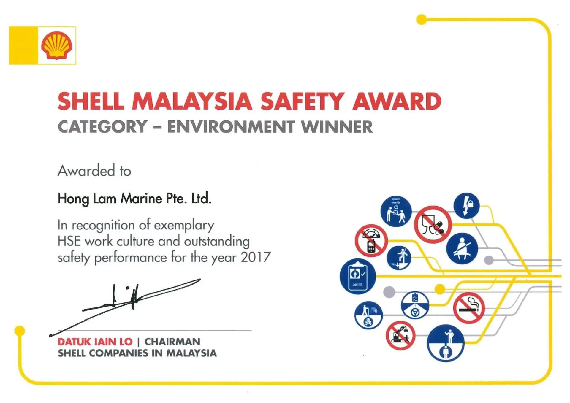 Shell Malaysia Safety Award